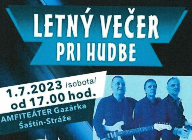 Letný večer pri hudbe so skupinou Echo Band, Šaštín-Stráže